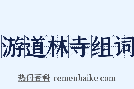 游道林寺组词是什么意思的图片